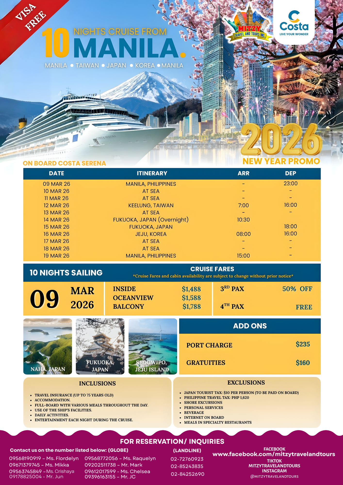 CRUISE MANILA 10 FLYERS